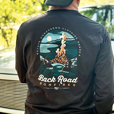 Back Road Bonfire Long Sleeve Pocket Tee