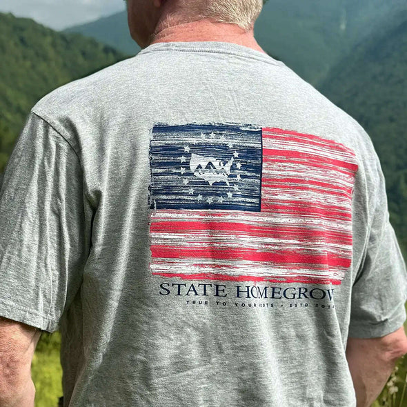 Rustic US Flag Tee